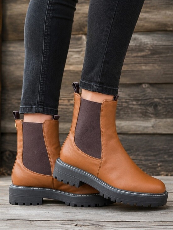 Sam Edelman Shoes - Sam Edelman Laguna Urban Utility Minimalist Platform Lug Sole Chelsea Boots 7.5M